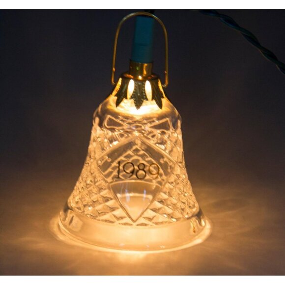 Hallmark Keepsake Magic Ornament Lighted Lead Crystal Holiday Bell 1989 - Picture 2 of 12